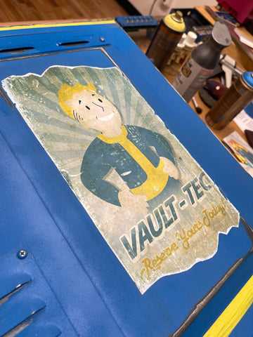 Buy Fallout Game 25th Anniversary Poster Boy Vault-tec Theme PC Build & Case Modding