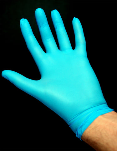 Find and Buy Box of Disposable Nitrile Blue Gloves Powder Free Strong Latex Free
