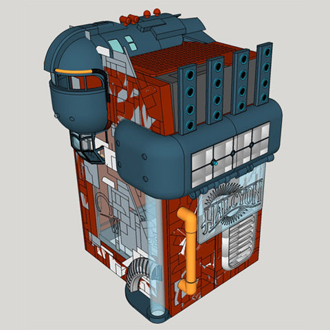 draw and design outer worlds unreliable starship computer case mod