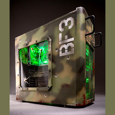 Find and Hire somebody to build gaming PC for event display giveaway Battlefield military theme