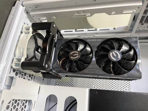 screw length for mounting cooling fan onto rtx 3060, 3070, 3080, 3090 mnpctech vertical gpu mount