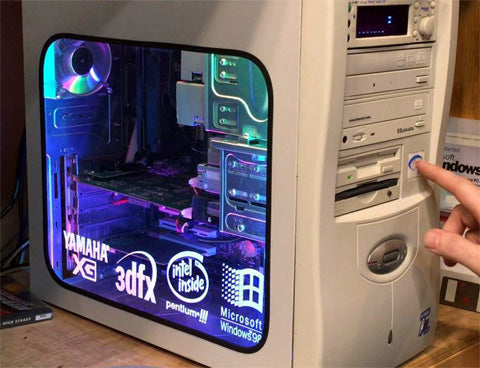 Custom Retro Sleeper Windows 95 Gaming PC Computer