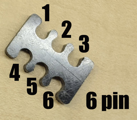 How to deteremine pin size count for ethernet cat5 cable combs by mnpctech