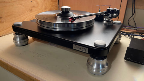 Stop needle skip and turntable hum with VPI Prime, Scout, Super Prime & Signature 3" Height Adjustable Turntable Isolation Feet.