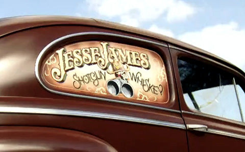 Jesse James New MONSTER GARAGE Car makes Whiskey 