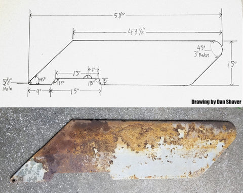 lockley newport 17 sailboat centerboard keel sketch and drawing dimensions to have new one made