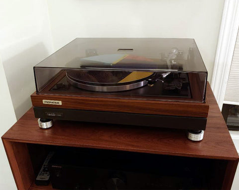 replace feet rubber on pioneer PL-A45D record player turntable