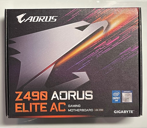 Gigabyte Aorus Z490 ELITE AC Motherboard Empty Box for Sale.