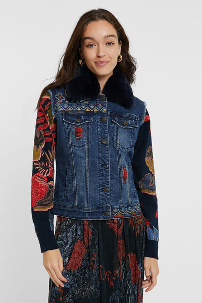 desigual exotic keeler denim jacket