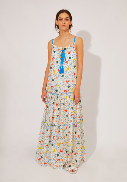 Compania Fantastica Chilli Print Maxi Dress