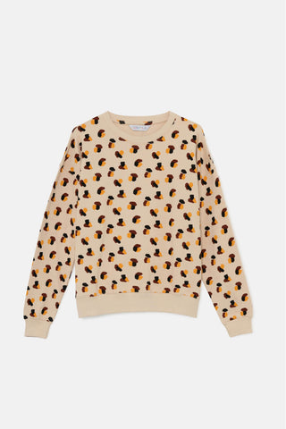 Compania Fantastica Polka dot spot leopard jumper