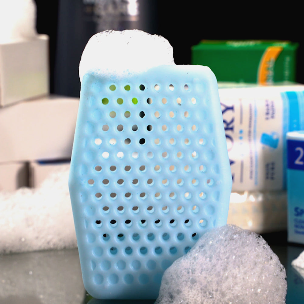 Sud Stud | Soap Saving Silicone Scrubber Sky Blue