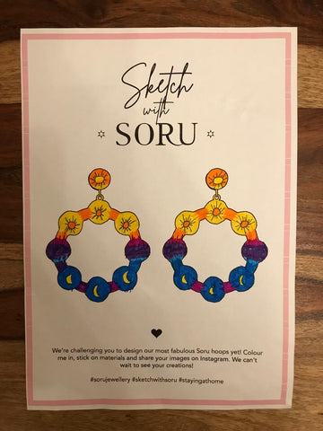 Sketch with soru design your own hoop earrings 