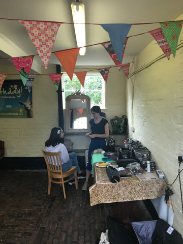 Umberslade Farm Park Party Room turning into the base for Soru Jewellery Photoshoot