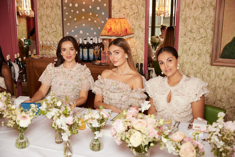 Fleur Raffan, Marie Lou Duvillier, Holly Scarsella at the table