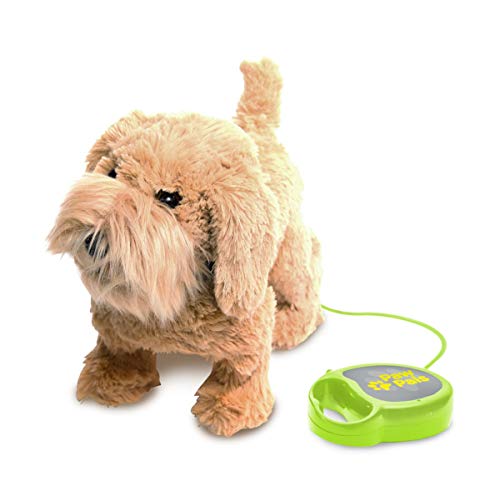 toy barking dog with leash