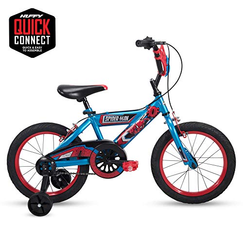 16 spiderman bike with training wheels