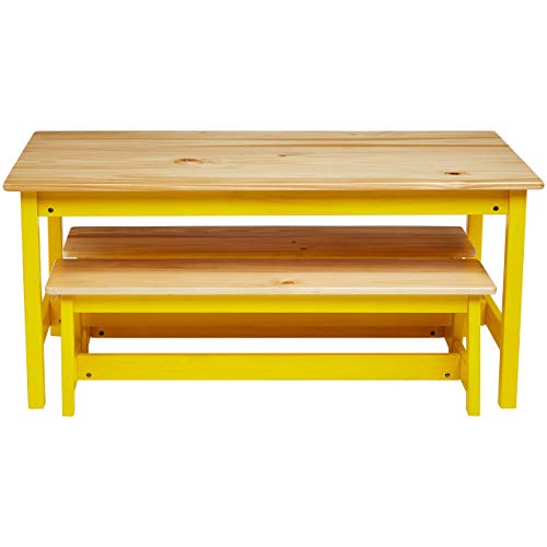 childrens table and bench set