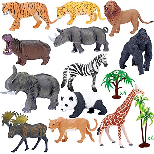 plastic safari animal figurines