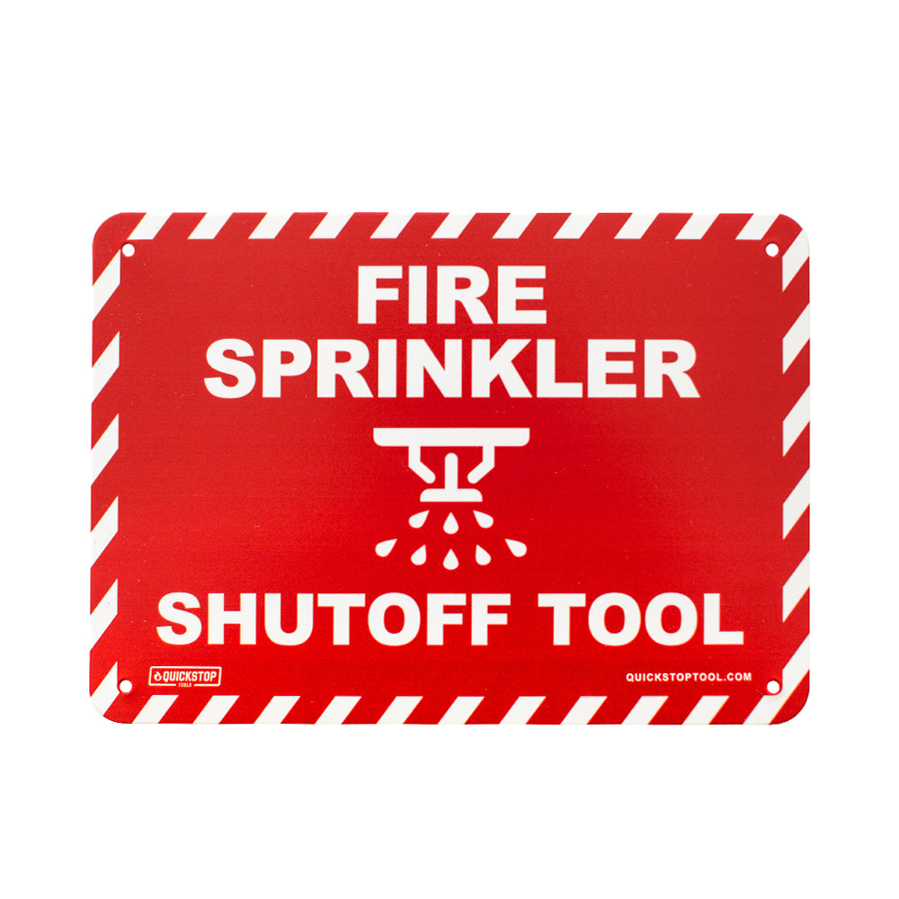 Fire Sprinkler Tool Sign