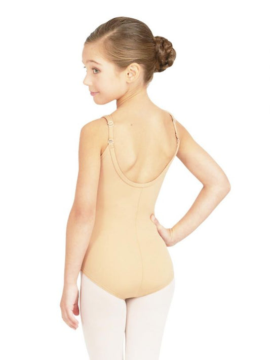 Adjustable Cami Leotard with Built-In Shelf Bra