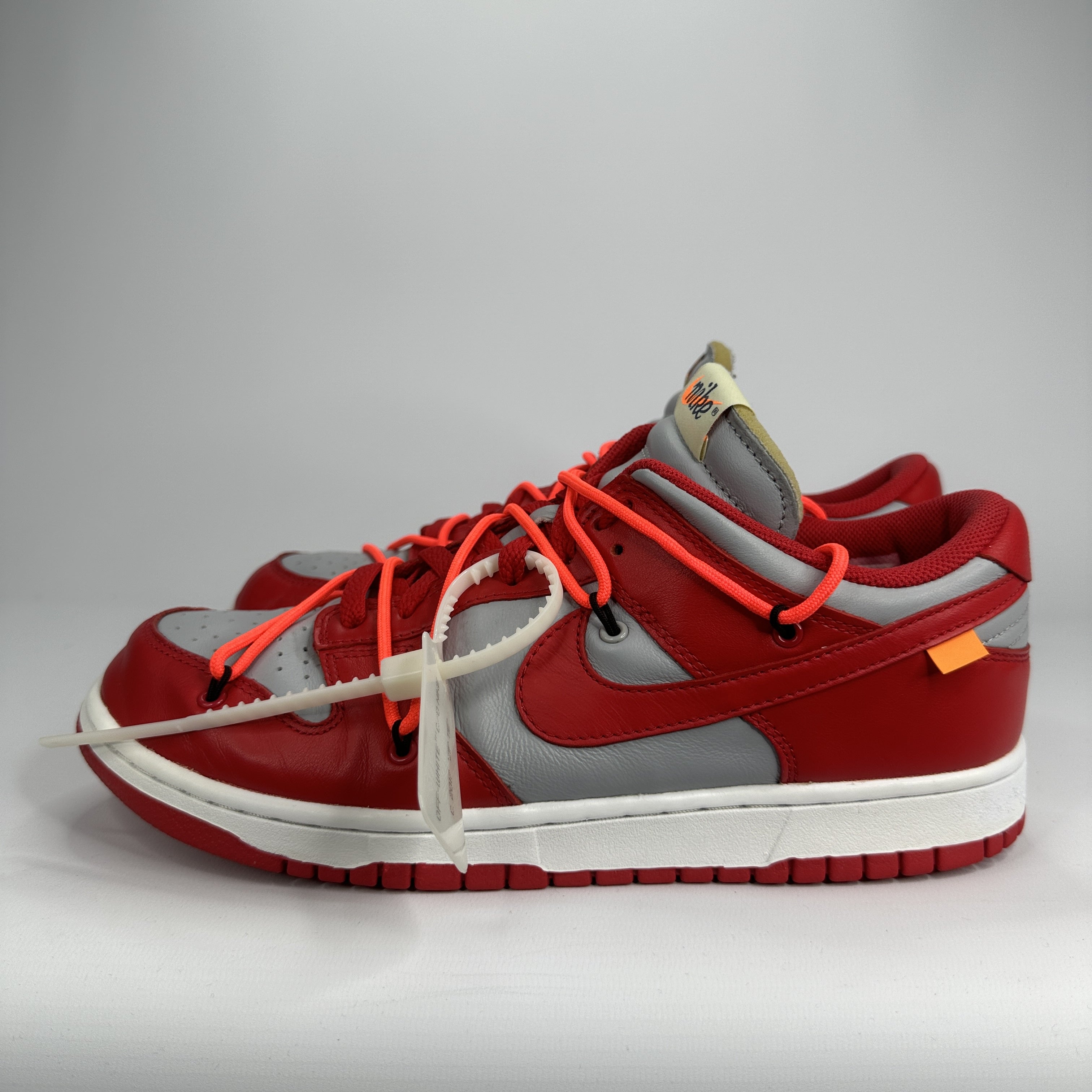 OFF-WHITE x Nike Dunk Low 'University Red' UK9.5 – OG Kicks