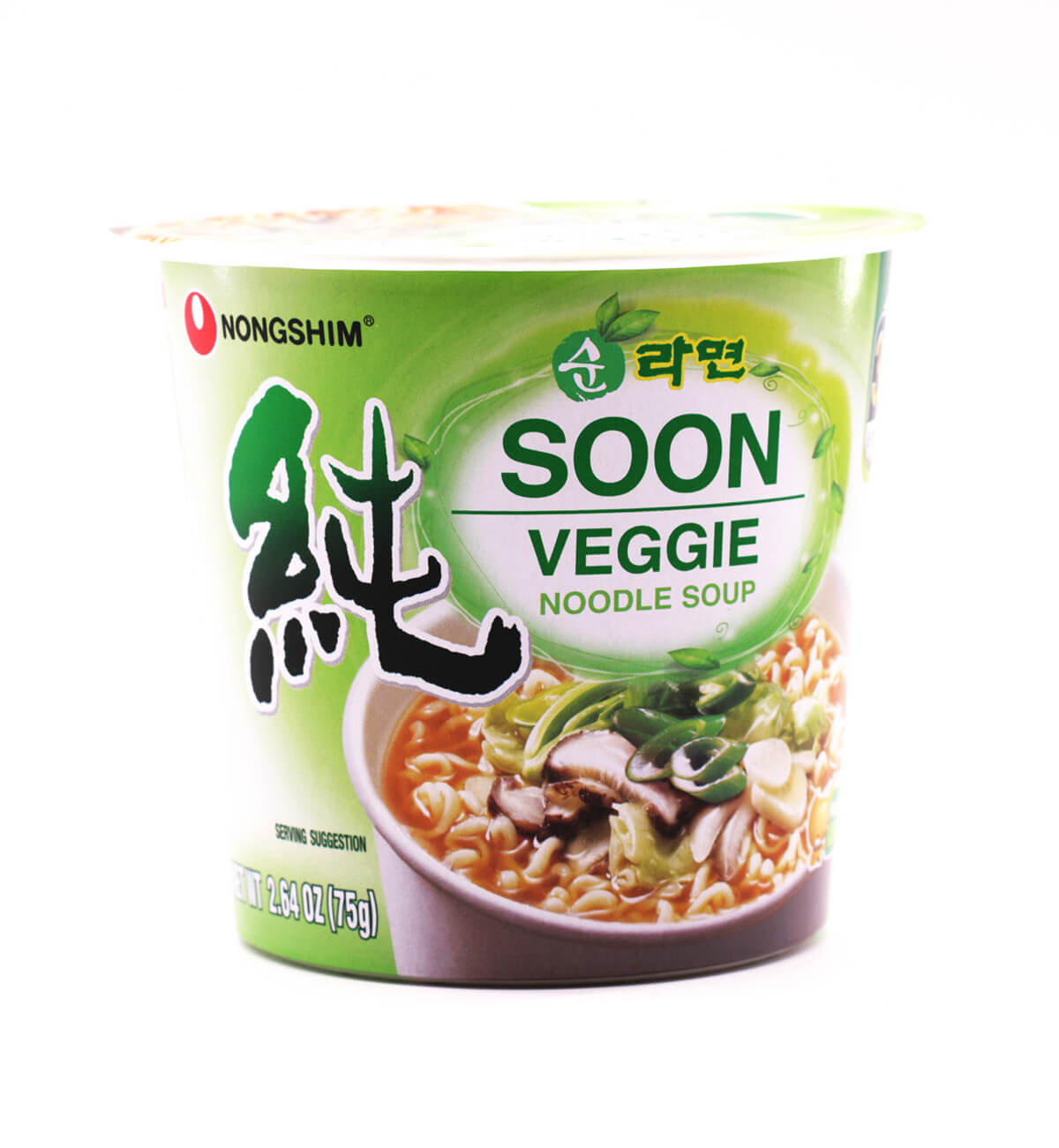 Nongshim Soon Veggie Noodle Soup Small Cup 2 64oz 75g