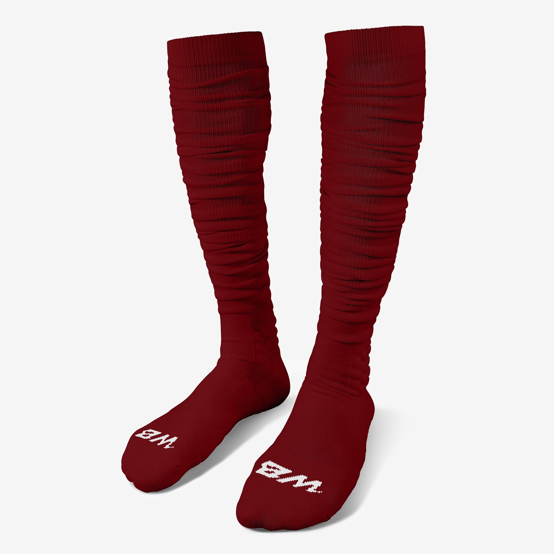 maroon youth football socks