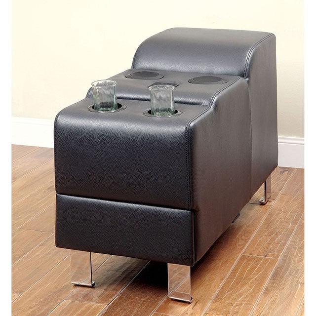 Kemina CM6833BK-CS Black Contemporary Speaker Console