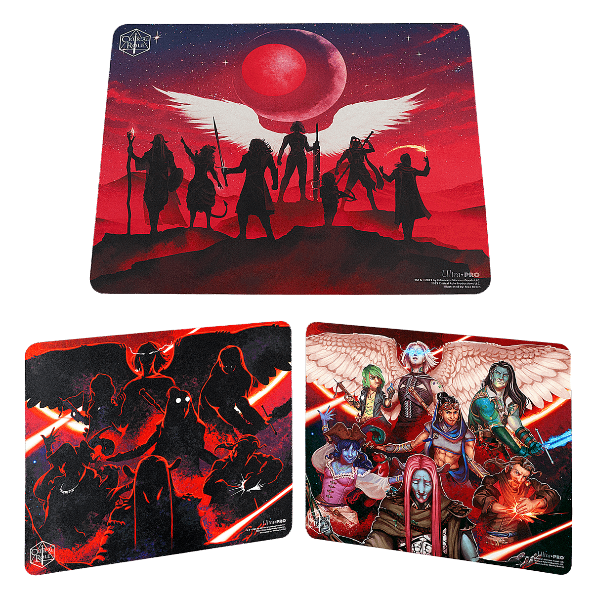 Critical Role Printed Mousepad with Mighty Nein Full Color Character Art by Wesley Griffith | Ultra PRO International