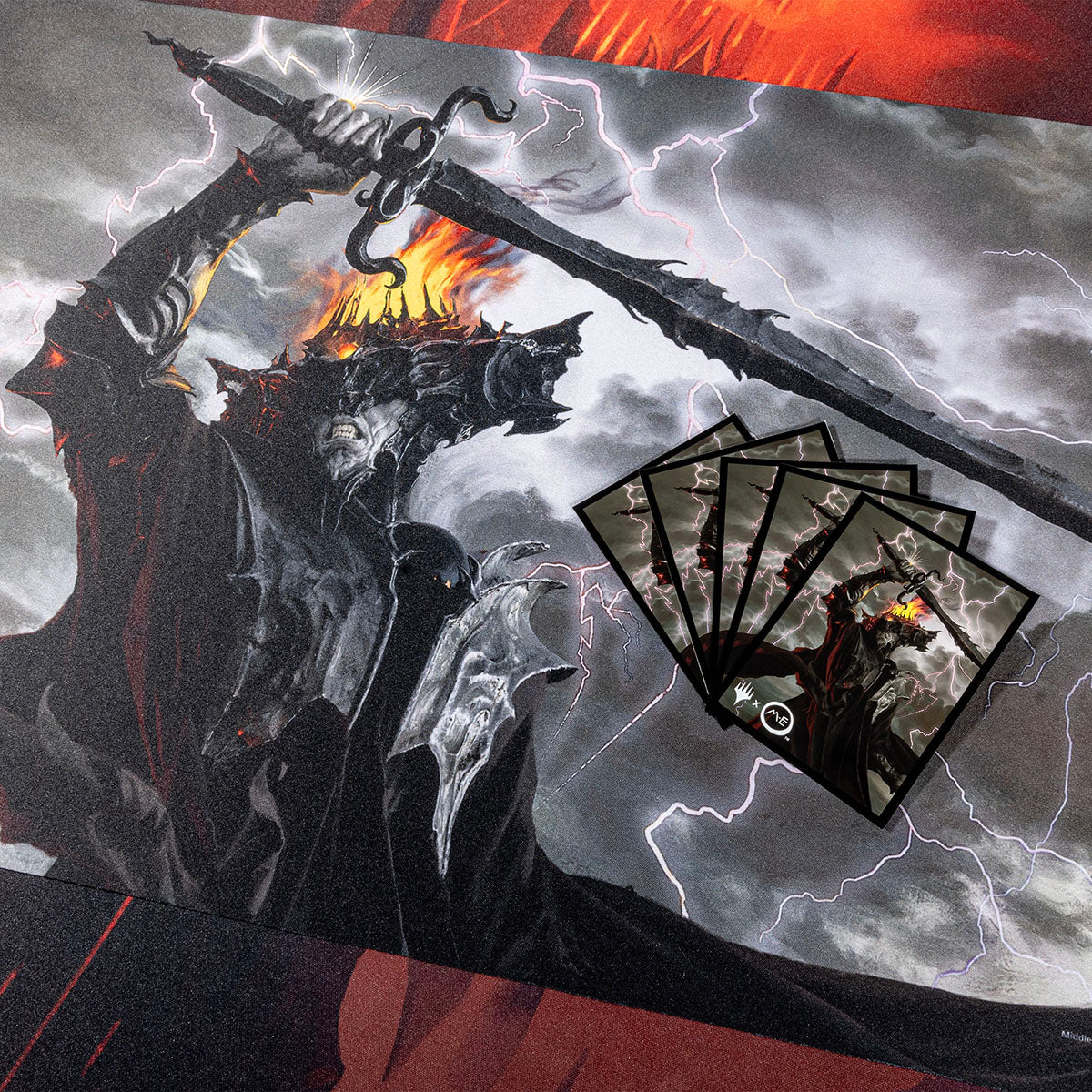 The Lord of the Rings: Tales of Middle-earth Sauron Standard Deck Protector Sleeves (100ct) for Magic: The Gathering | Ultra PRO International