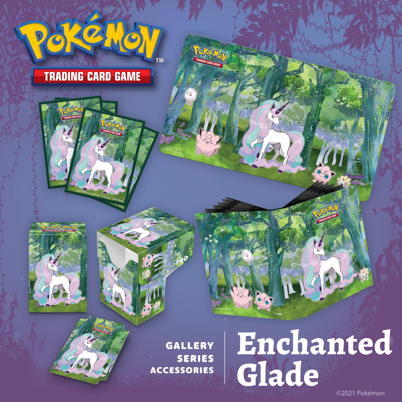 Gallery Series Enchanted Glade Standard Deck Protector Sleeves (65ct) for  Pokémon