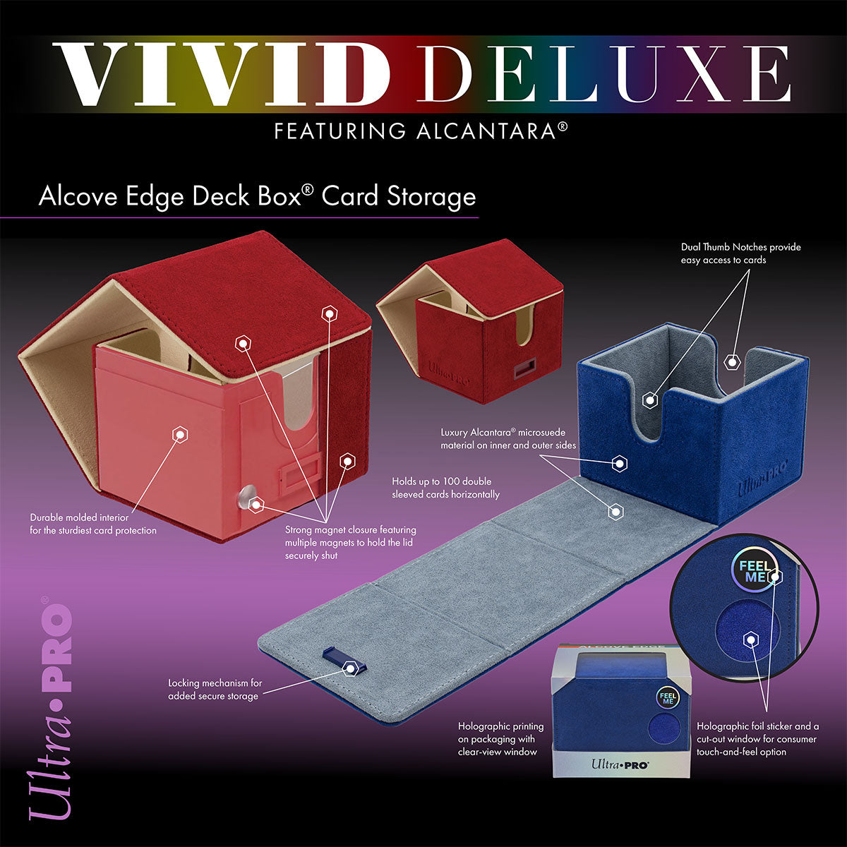 Vivid Deluxe Alcove Edge Deck Box | Ultra PRO International