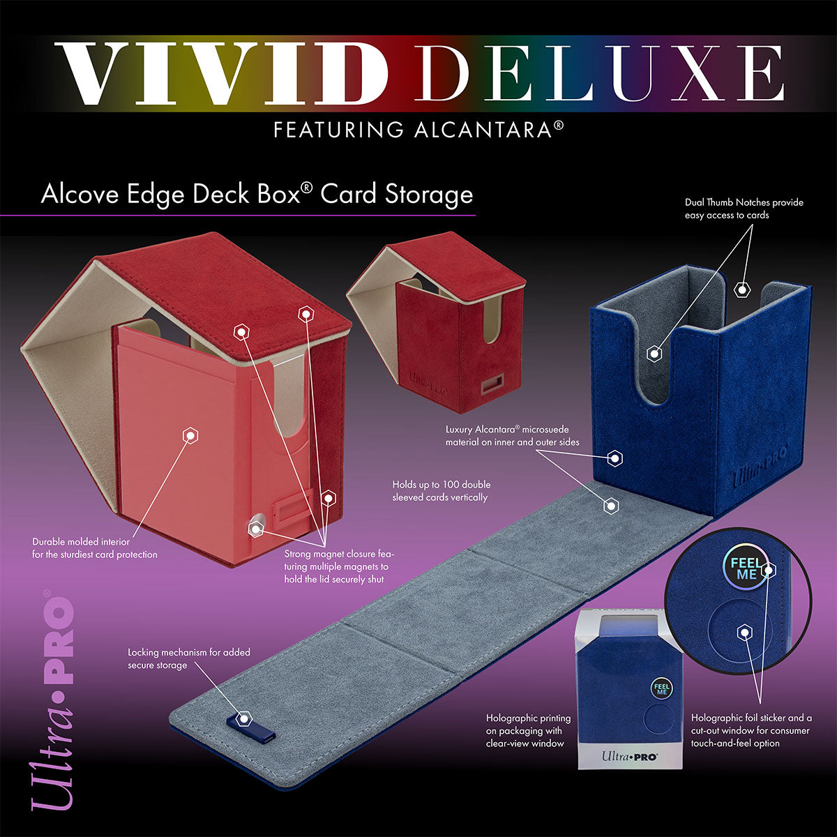 Vivid Deluxe Alcove Flip Deck Box | Ultra PRO International