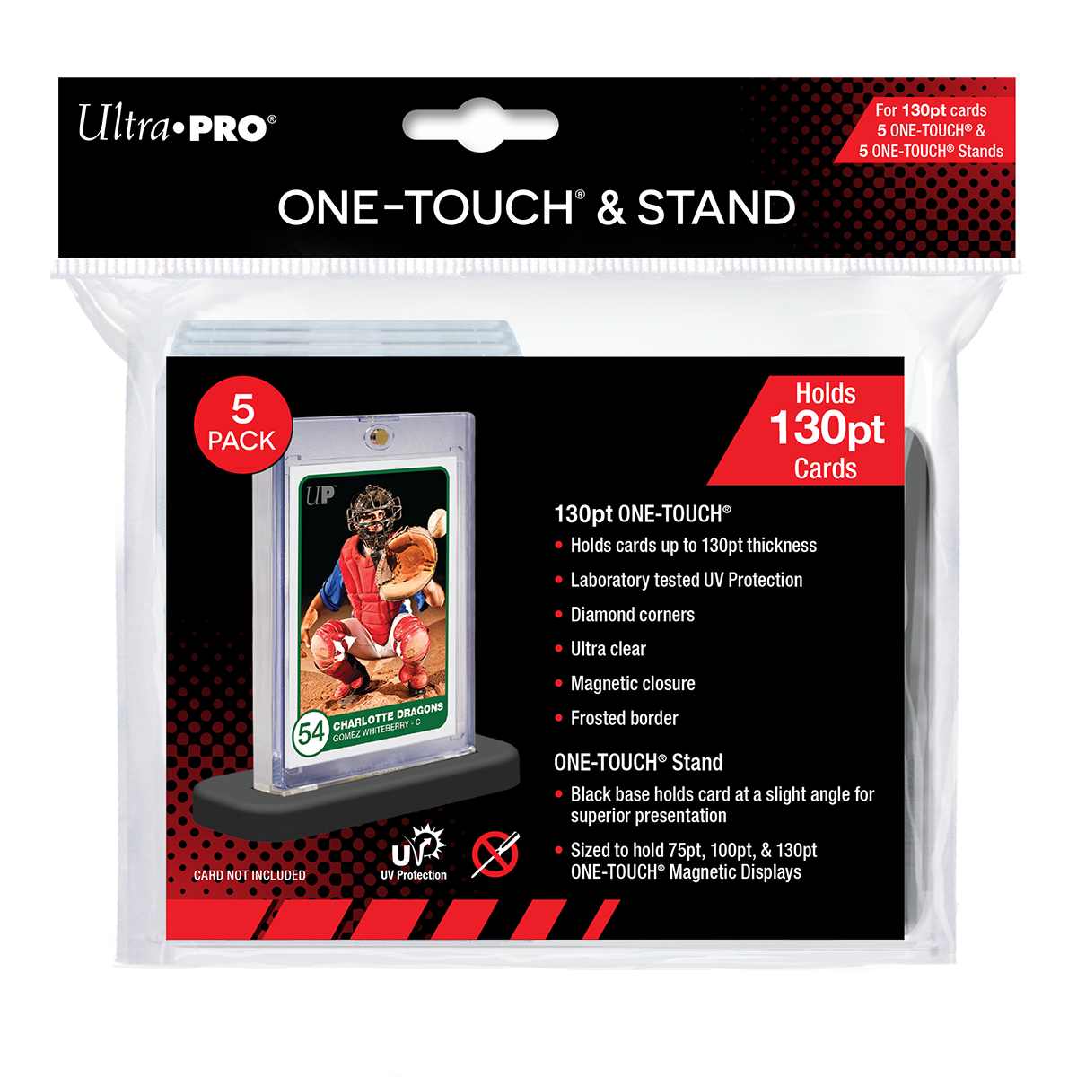 187mm Double Booklet Card UV ONE-TOUCH Magnetic Holder | Ultra PRO 