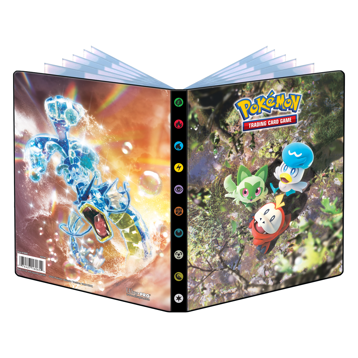 Pokemon Ultra Pro 9-Pocket Portfolio Escarlate e Roxo 02 para 252 cards,  Stickerpoint
