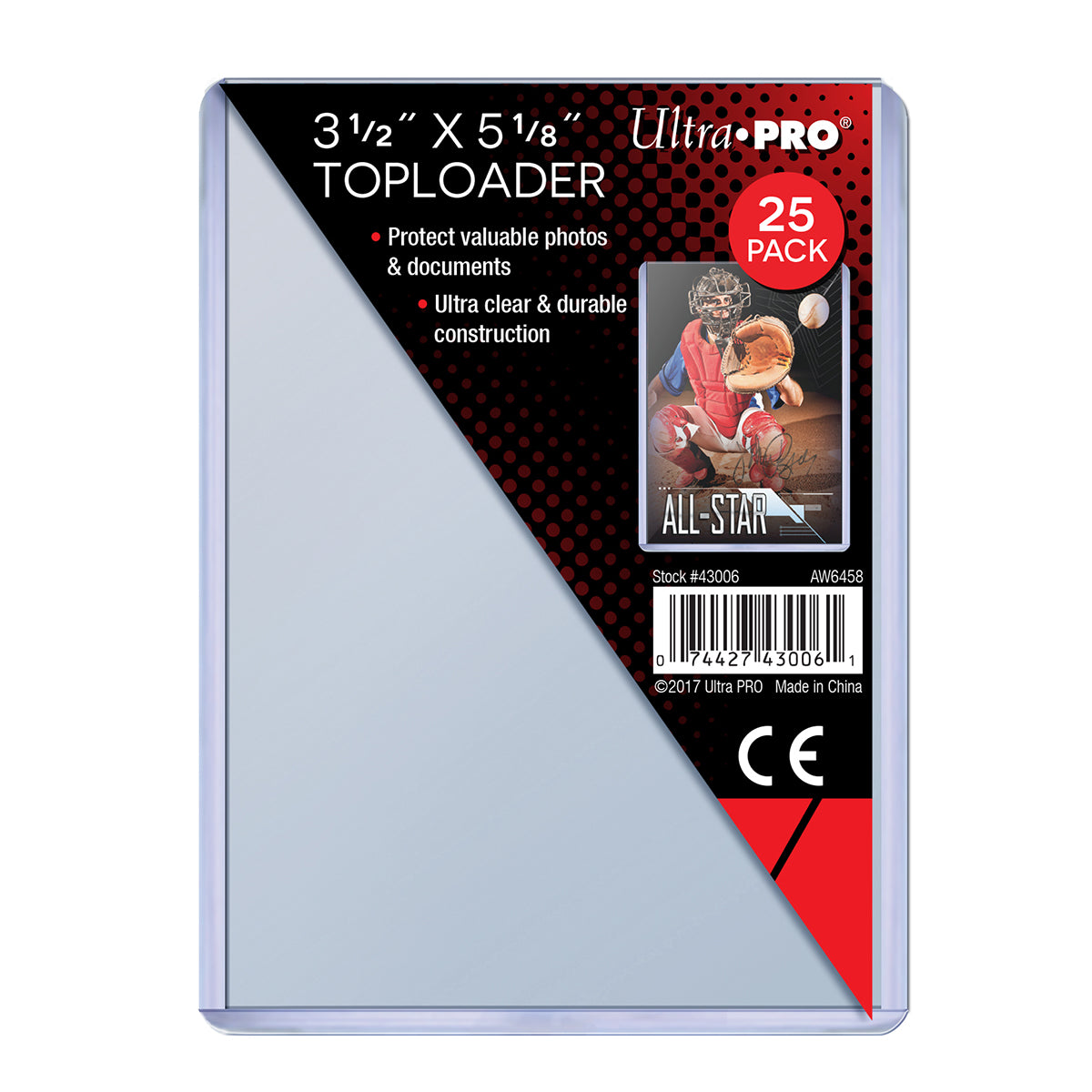 3 x 4 Clear Regular Toploaders and Soft Sleeves Bundle (100ct) for  Standard Size Cards