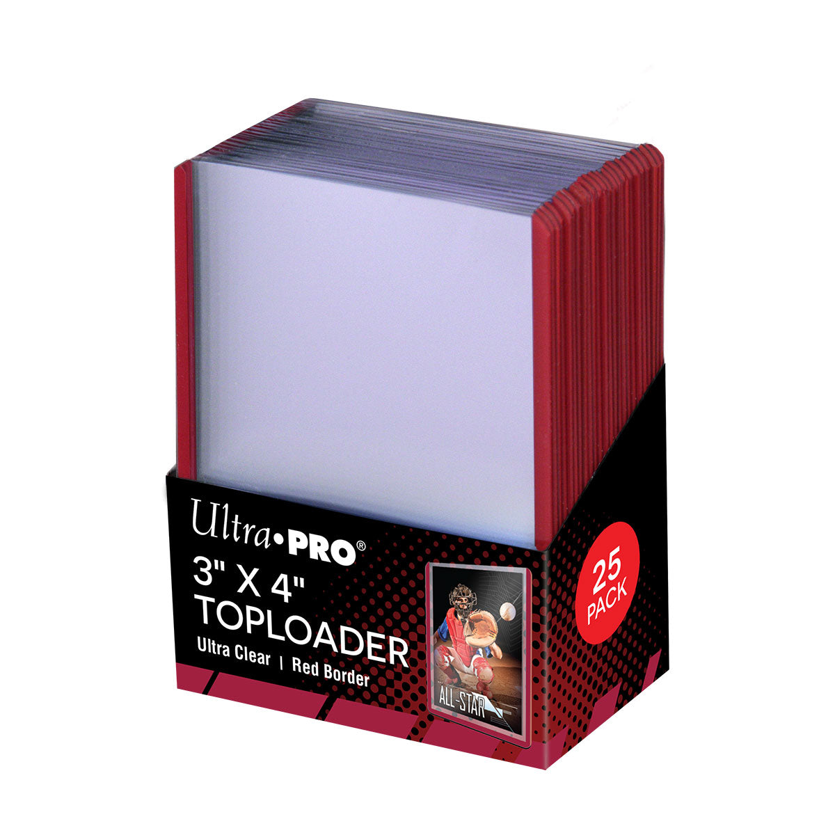 Image of 3" x 4" Colored Border Toploaders (25ct) for Standard Size Cards