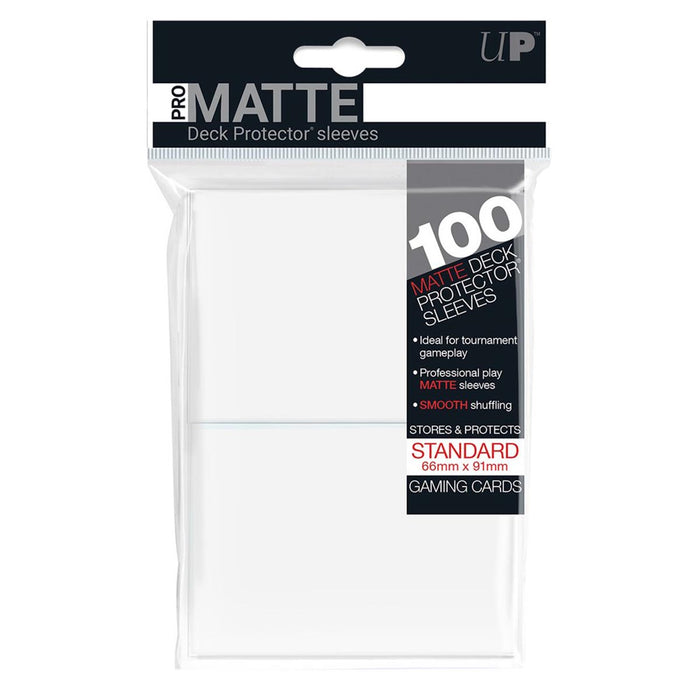 PRO-Matte Standard Size Deck Protectors (100 ct.) – White