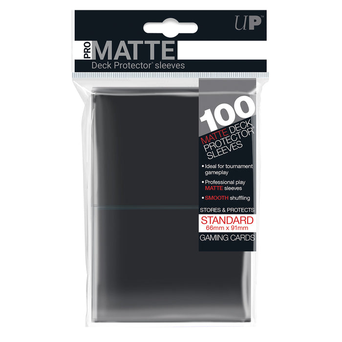 PRO-Matte Standard Size Deck Protectors (100 ct.) – Black