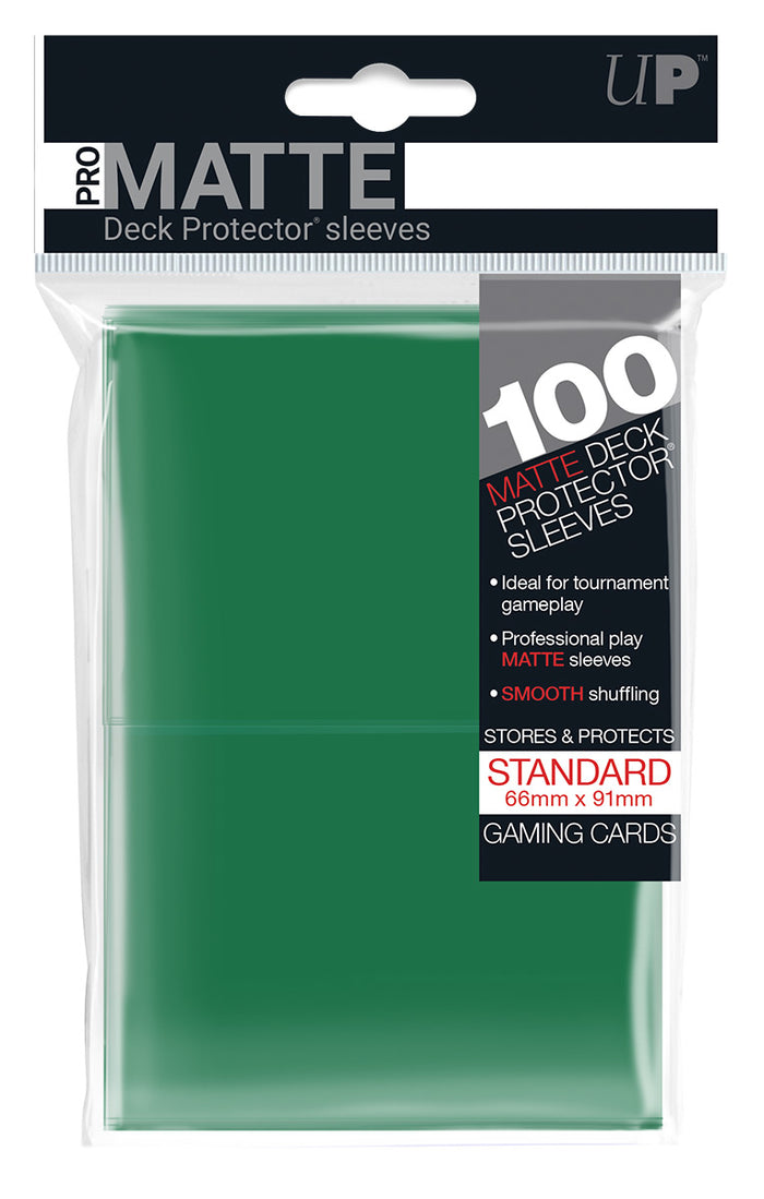 PRO-Matte Standard Size Deck Protectors (100 ct.) – Green