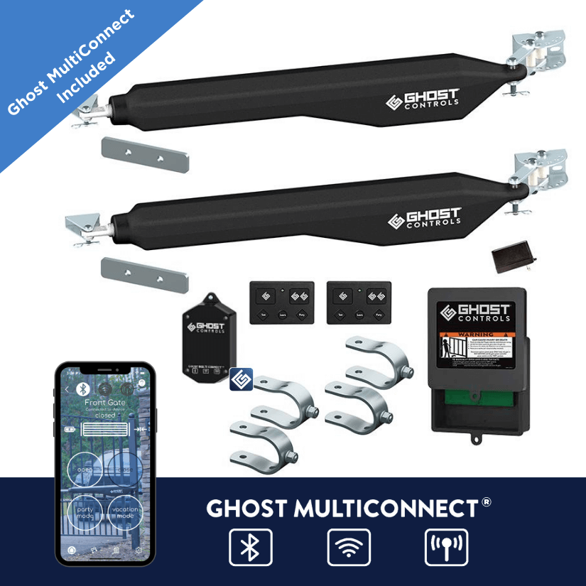 smart dual gate opener kit with ghost multiconnect kit bundle