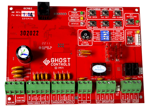 Ghost multiconnect red control board for Ghost multiconnect smart automatic gate openers