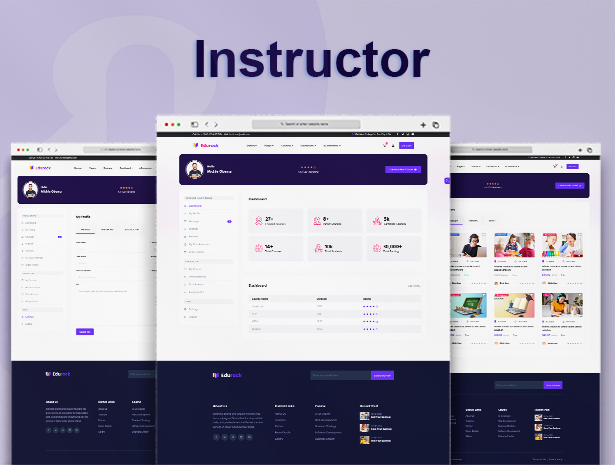 Instructor Dashboard Layouts