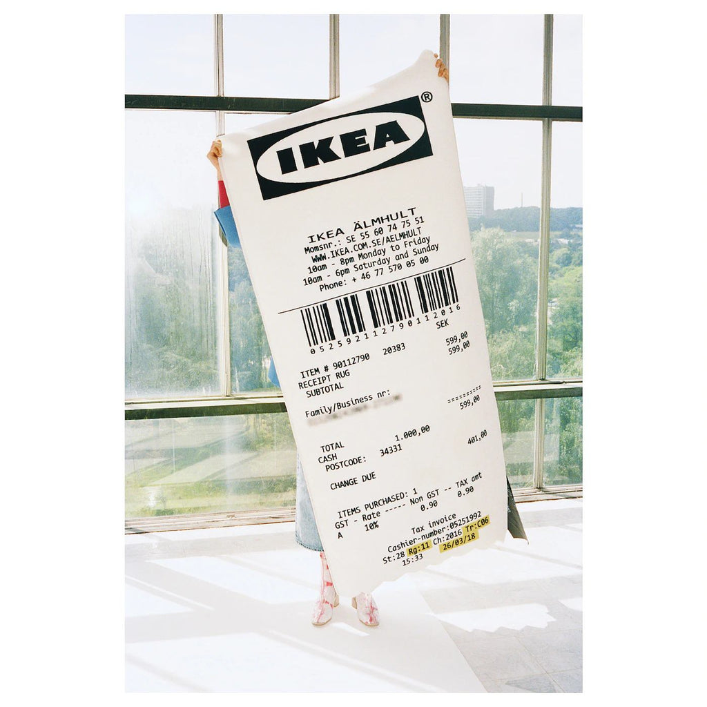 IKEA x MARKERAD Receipt Rug Discouch