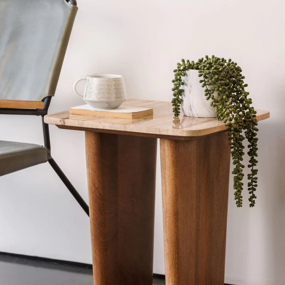 mango wood lamp table