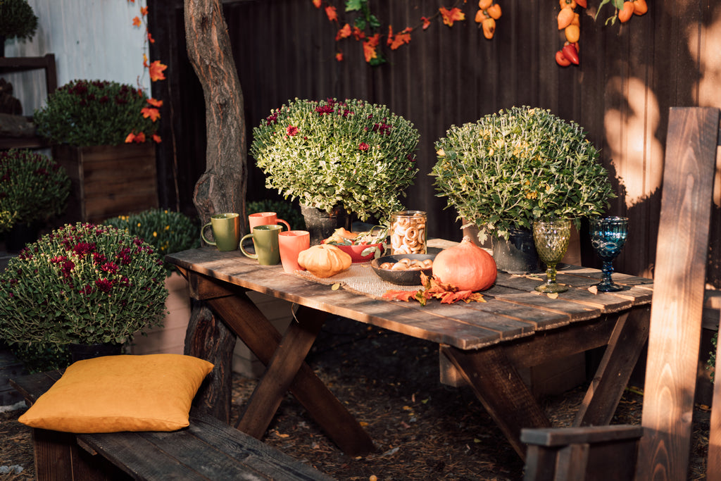 outdoor table halloween decor