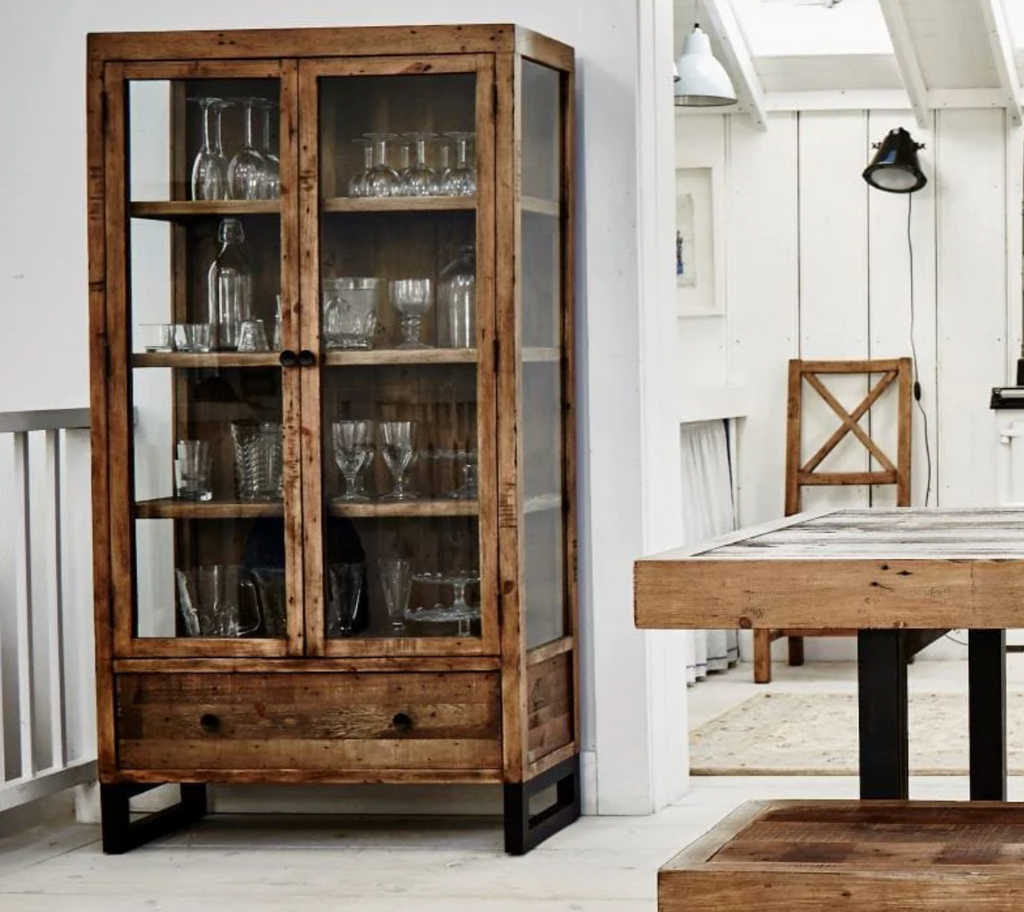 reclaimed display cabinet