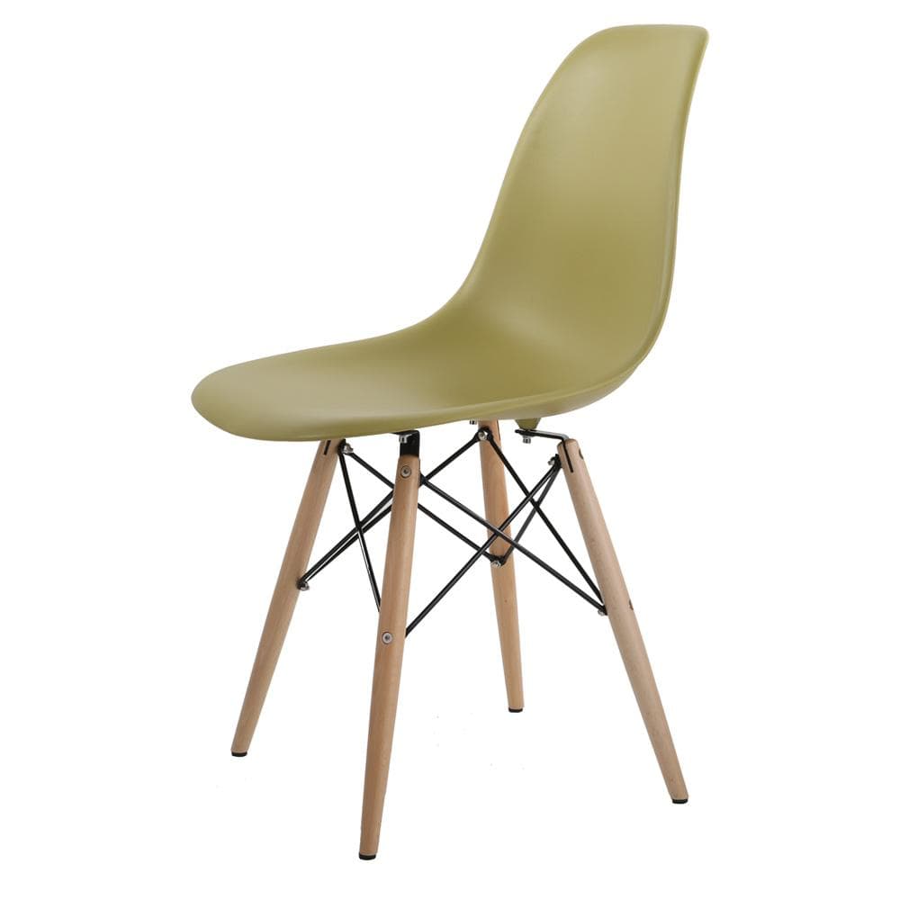 eames style wooden chair
