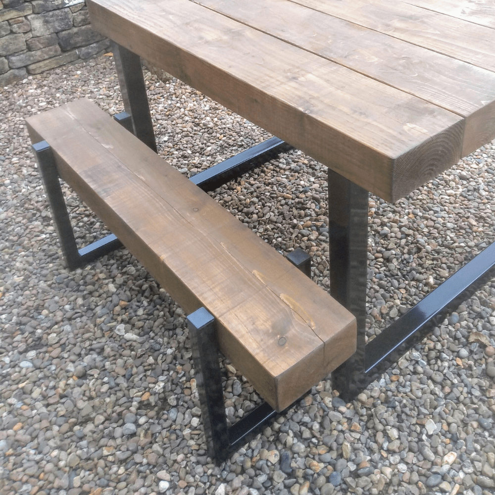 Buy Reclaimed Outdoor Dining Table With Box Frame Hemming Wills